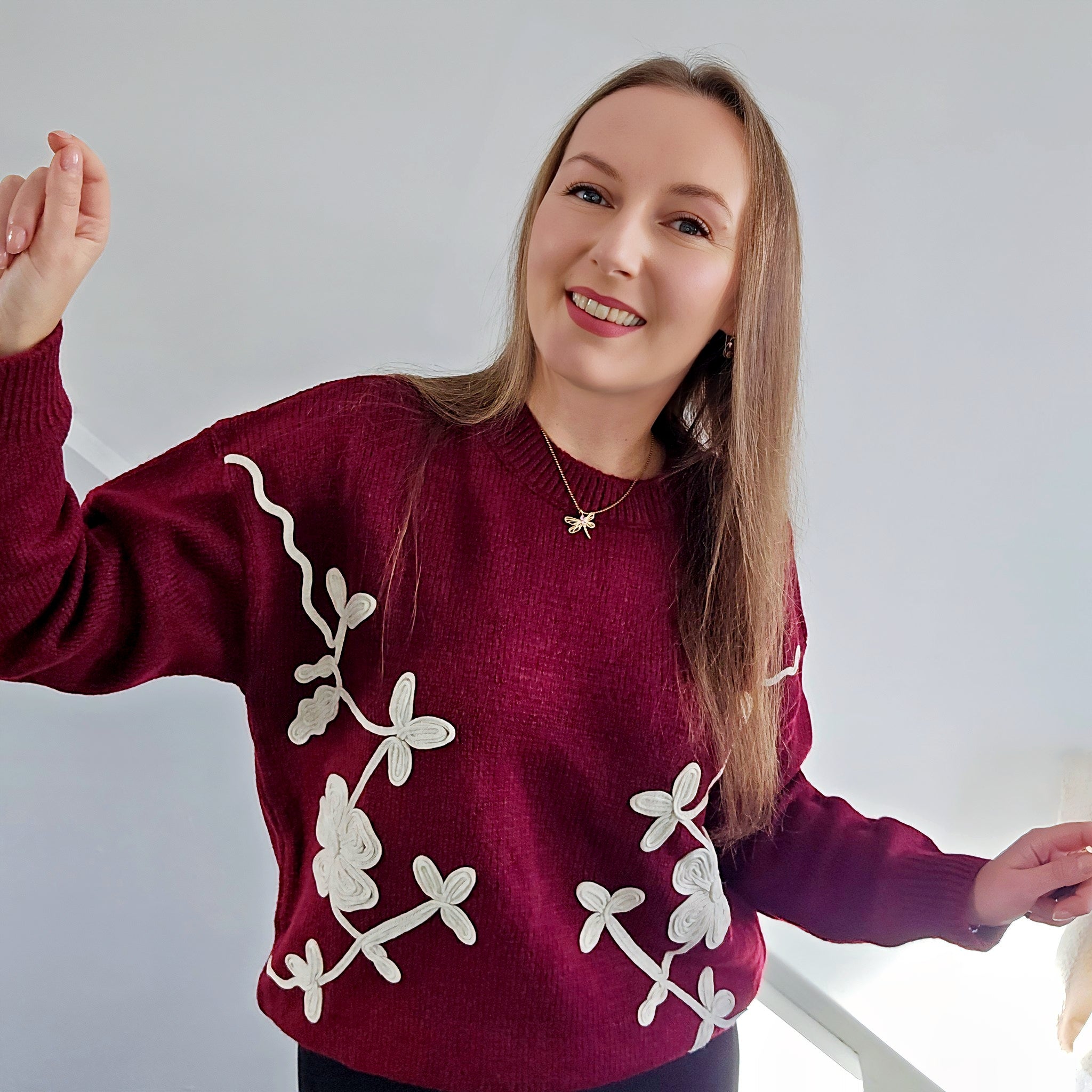 Sweter flowers