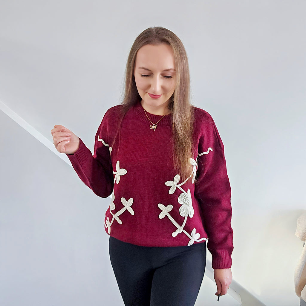 Sweter flowers