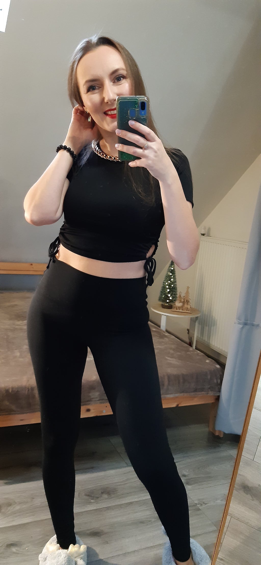 Crop - top - czarny