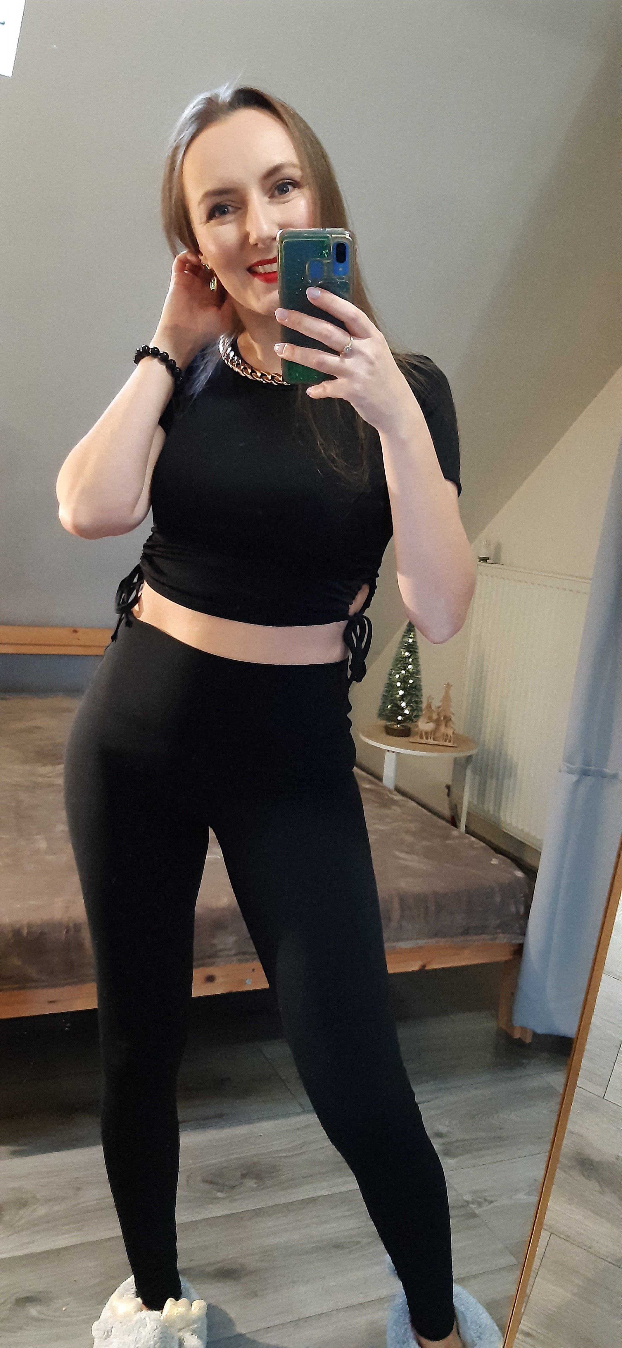 Crop - top - czarny