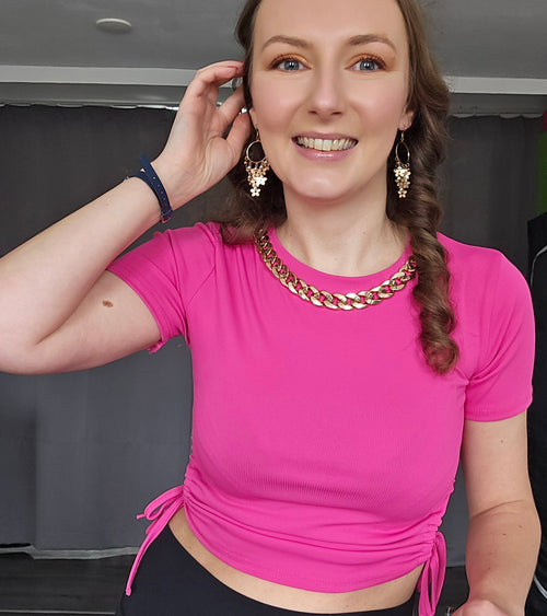 Crop - top - fuksja