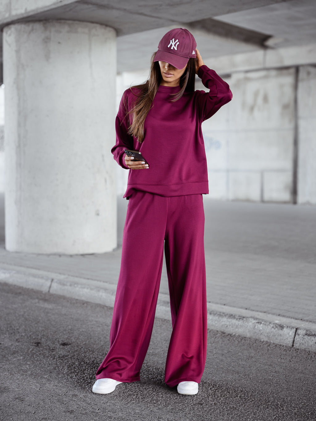 Komplet masełko Classic - bordo