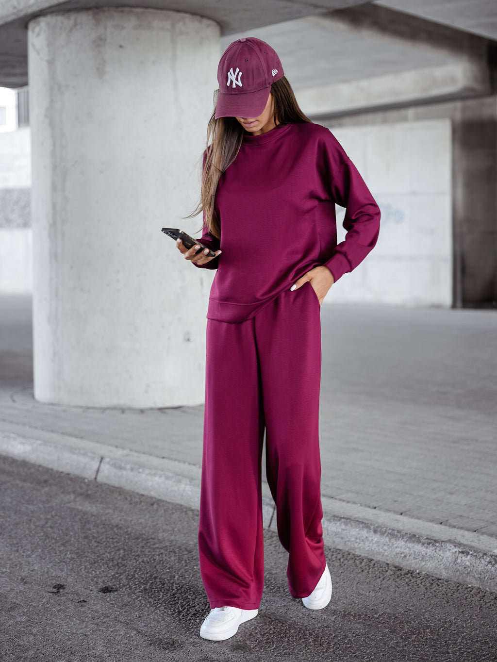 Komplet masełko Classic - bordo