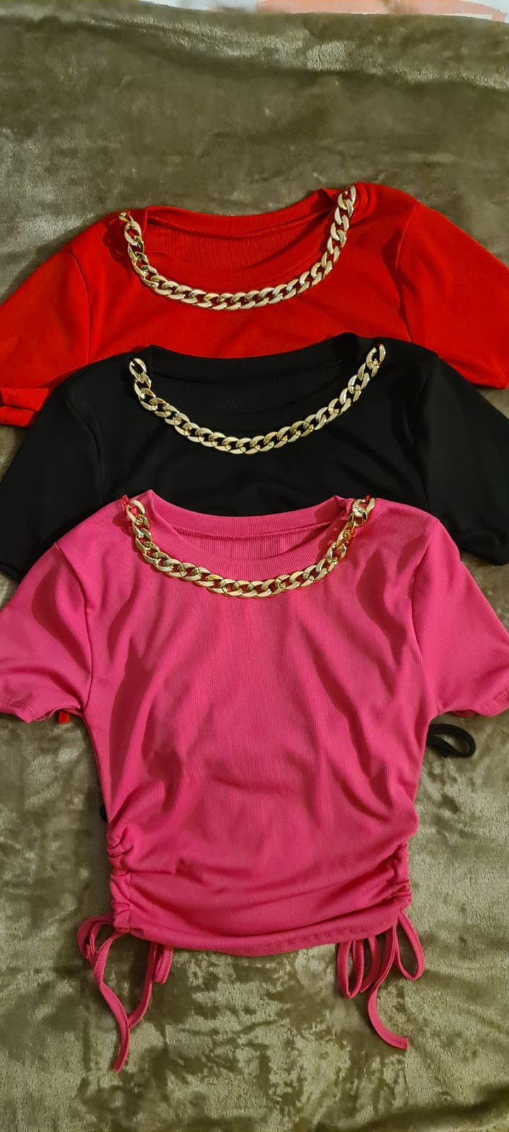 Crop - top - czerwony
