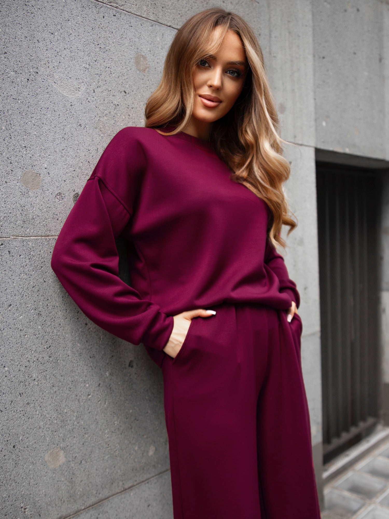 Komplet masełko Classic - bordo