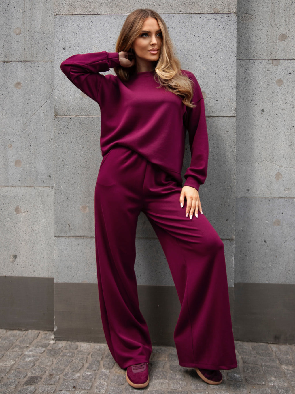 Komplet masełko Classic - bordo