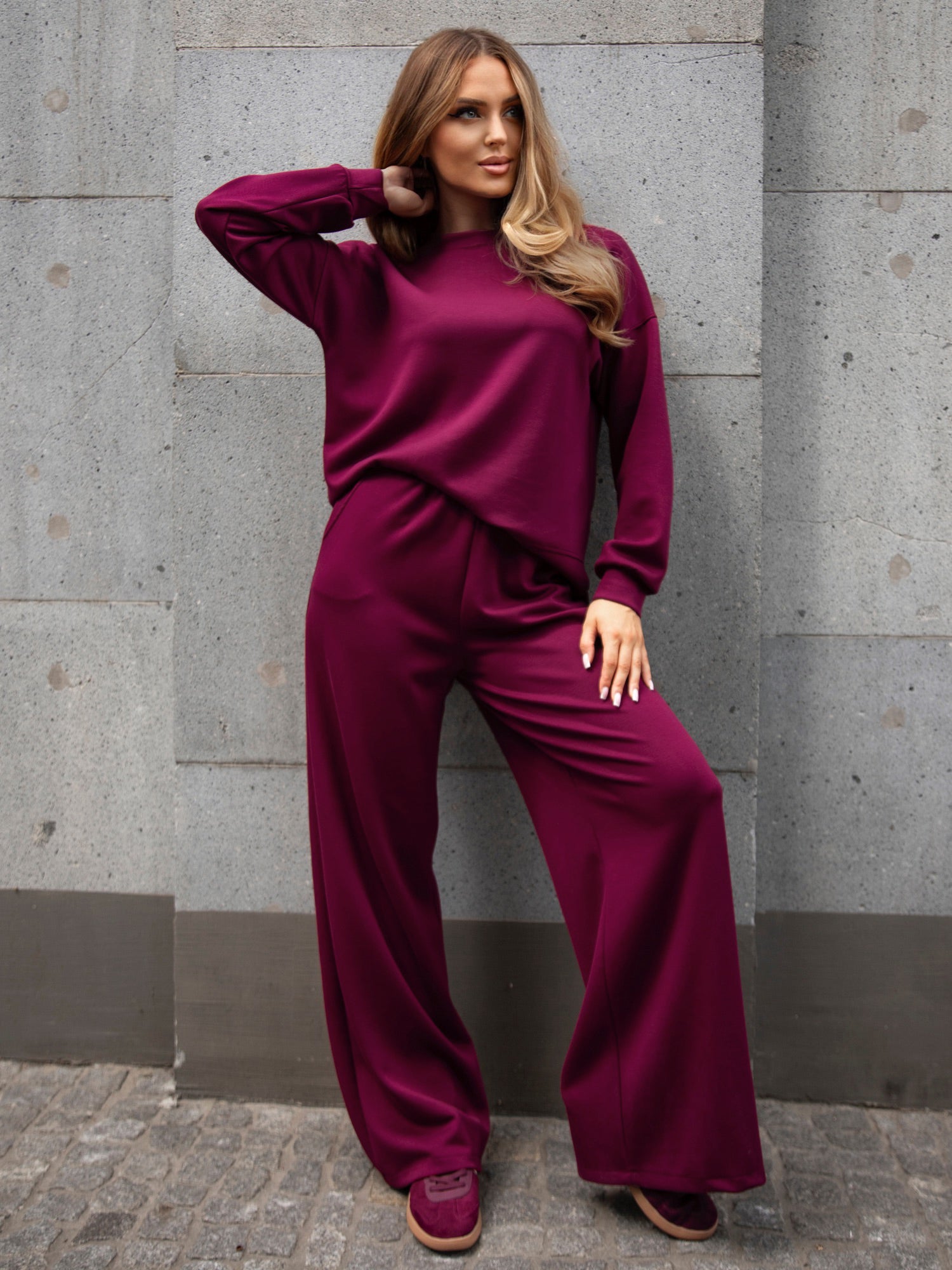 Komplet masełko Classic - bordo
