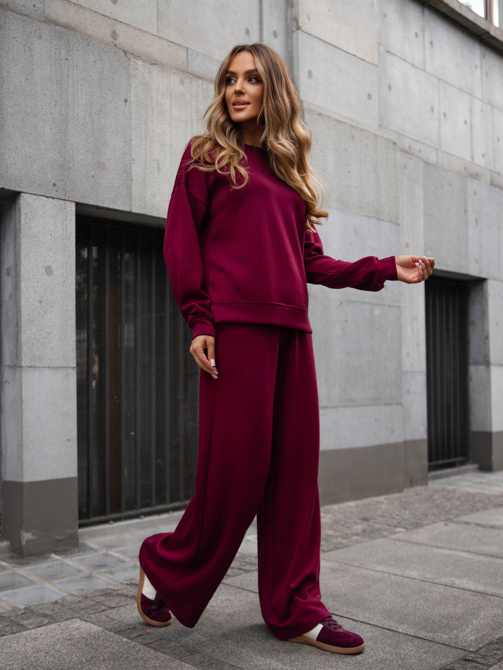 Komplet masełko Classic - bordo