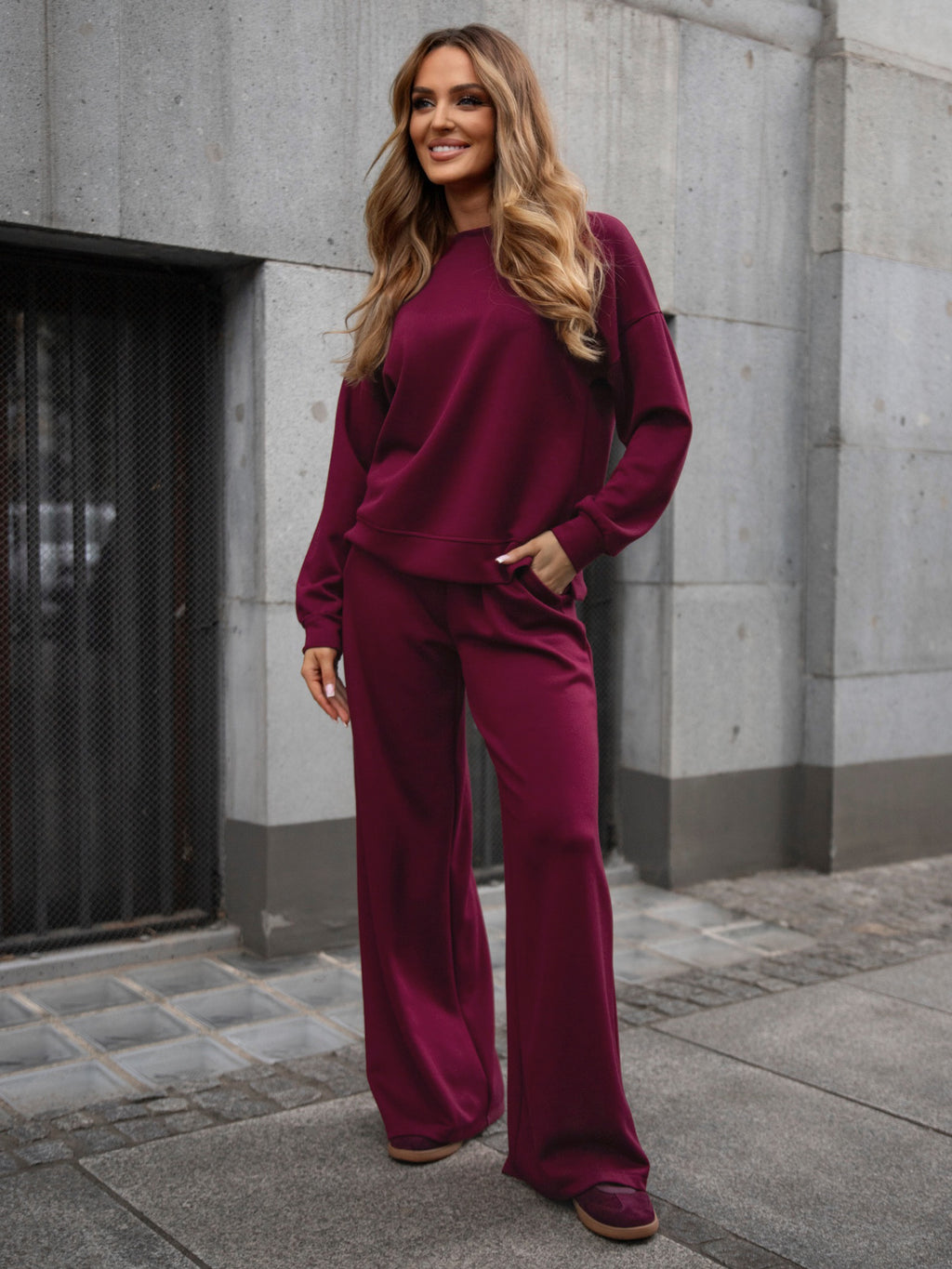 Komplet masełko Classic - bordo