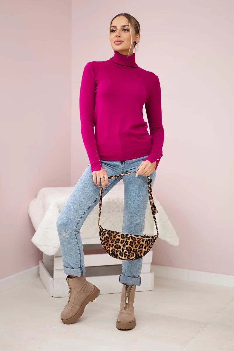 Sweter z golfem