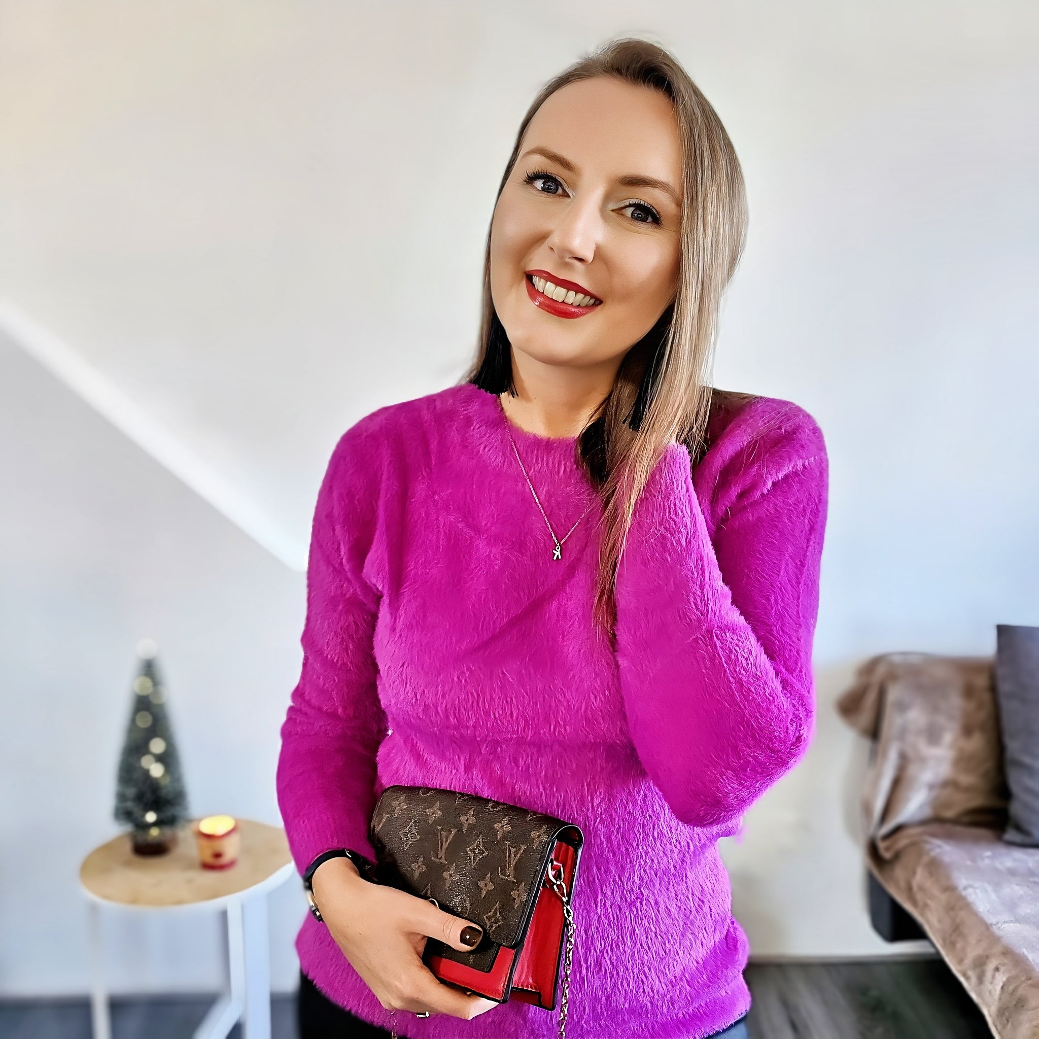 Sweter z włosiem alpaka